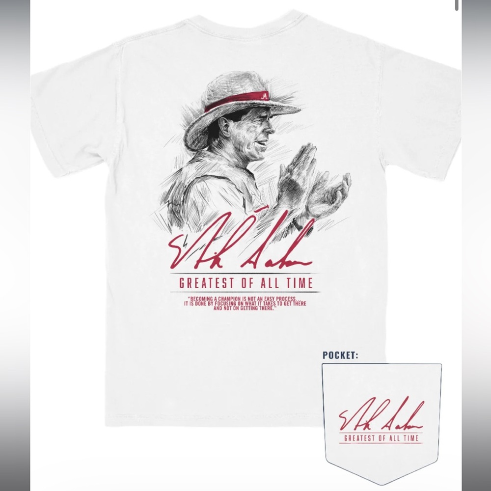 JNJ Nick Saban Greatest of all time comfort colors t shirt